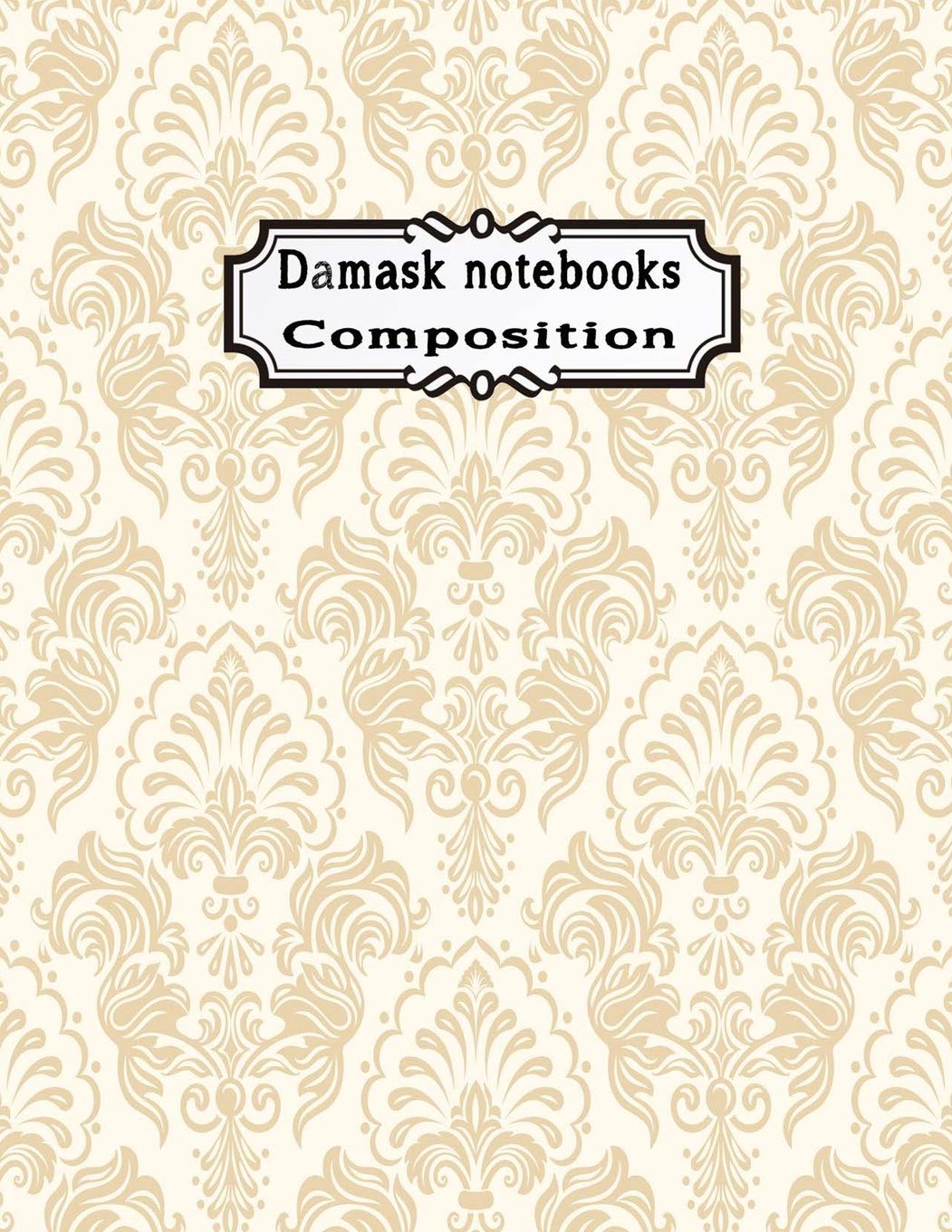 Damask Notebooks Composition: Graph Paper Composition College Ruled Notebooks 100 pages large print Journals Wonderful Colorful brown damask color (Simple box line paper composition, Band 13) Business, Finance & Career