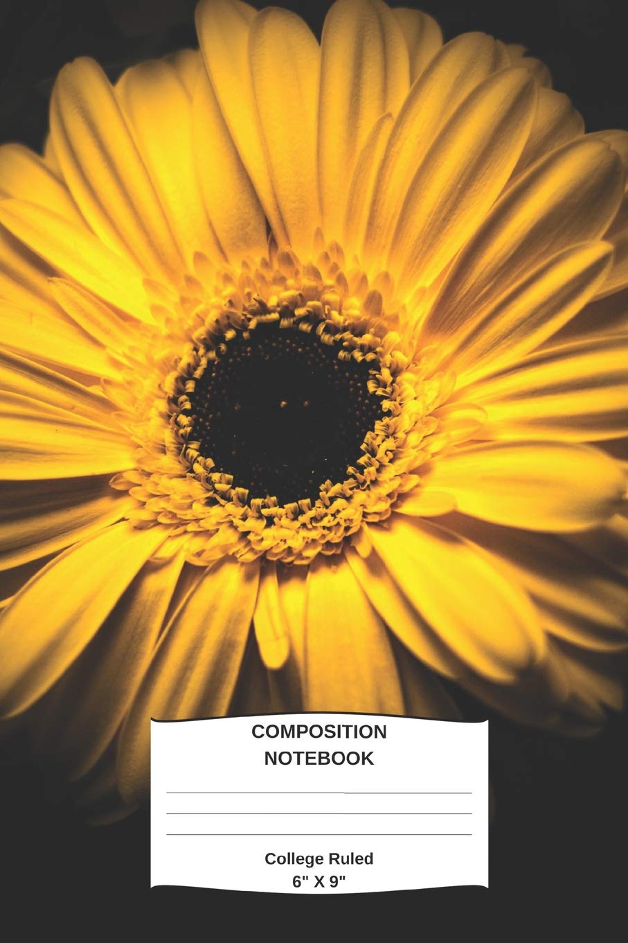 Composition Notebook: Yellow Sunflower Notebook (Journal, Diary); 6"x9" College Ruled; 100 Sheets/200 Pages Garden & Plants