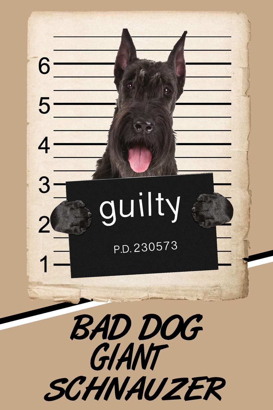 Bad Dog Giant Schnauzer: Handwriting Practice Paper for Kids Notebook with Dotted Lined Sheets for K-3 Students featuring 120 pages 6"x9" Essays & Short Stories