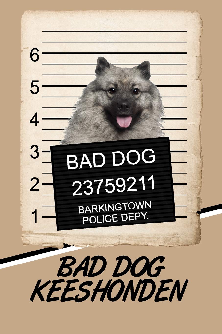 Bad Dog Keeshonden: Handwriting Practice Paper for Kids Notebook with Dotted Lined Sheets for K-3 Students featuring 120 pages 6"x9" Essays & Short Stories