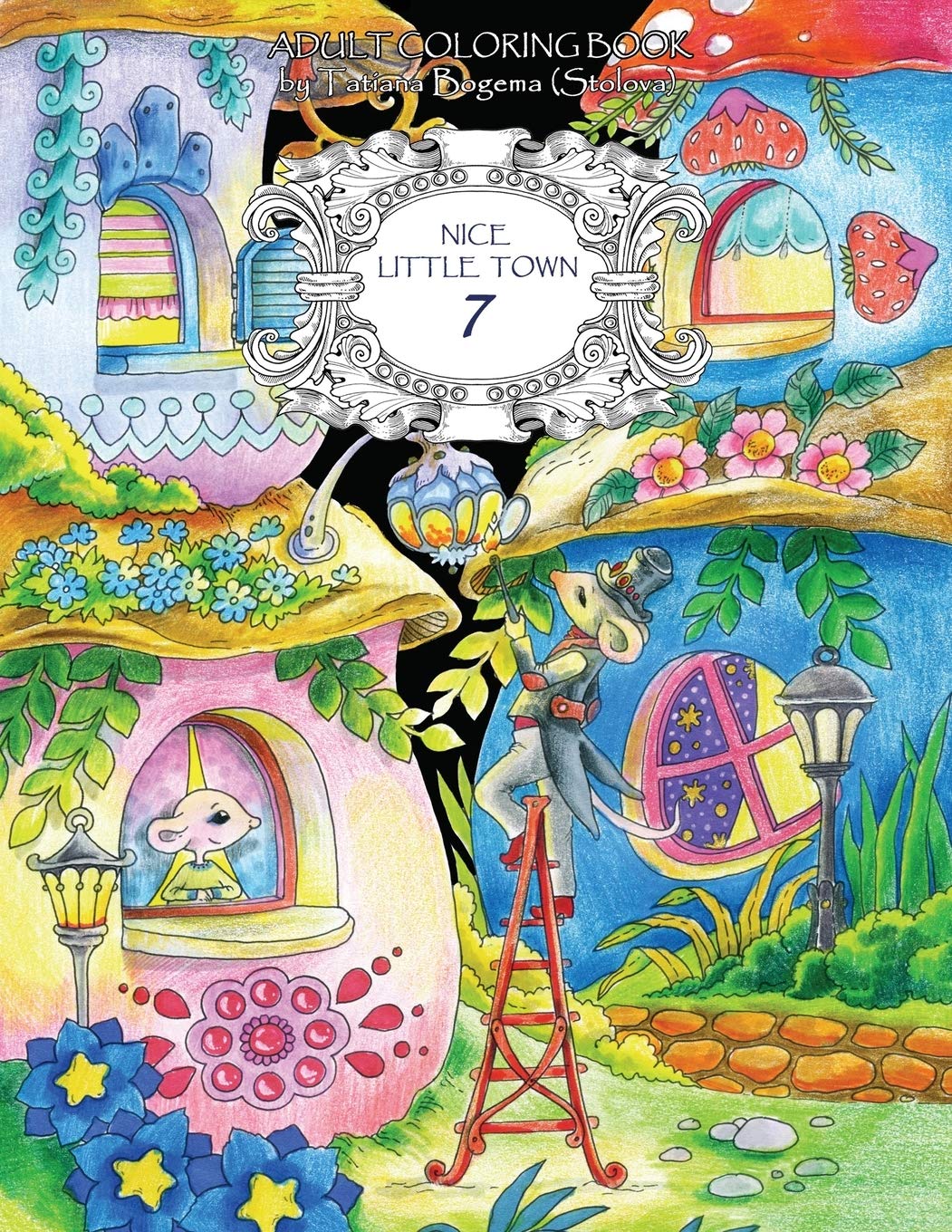 Nice Little Town: Adult Coloring Book (Stress Relieving Coloring Pages, Coloring Book for Relaxation) Social Sciences