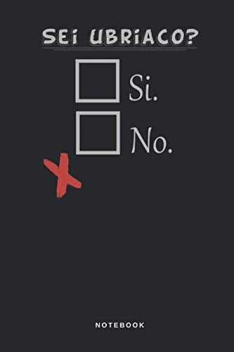 Sei Ubriaco? Si. No. - Notebook: Taccuino Journal - libretto d'appunti - blocco - notes - quaderno - agendina - Giornale per uomini e donne - Humor ... Alcolizzato Alticcio - 110 pagine allineate Foreign Languages ​​& Dictionaries