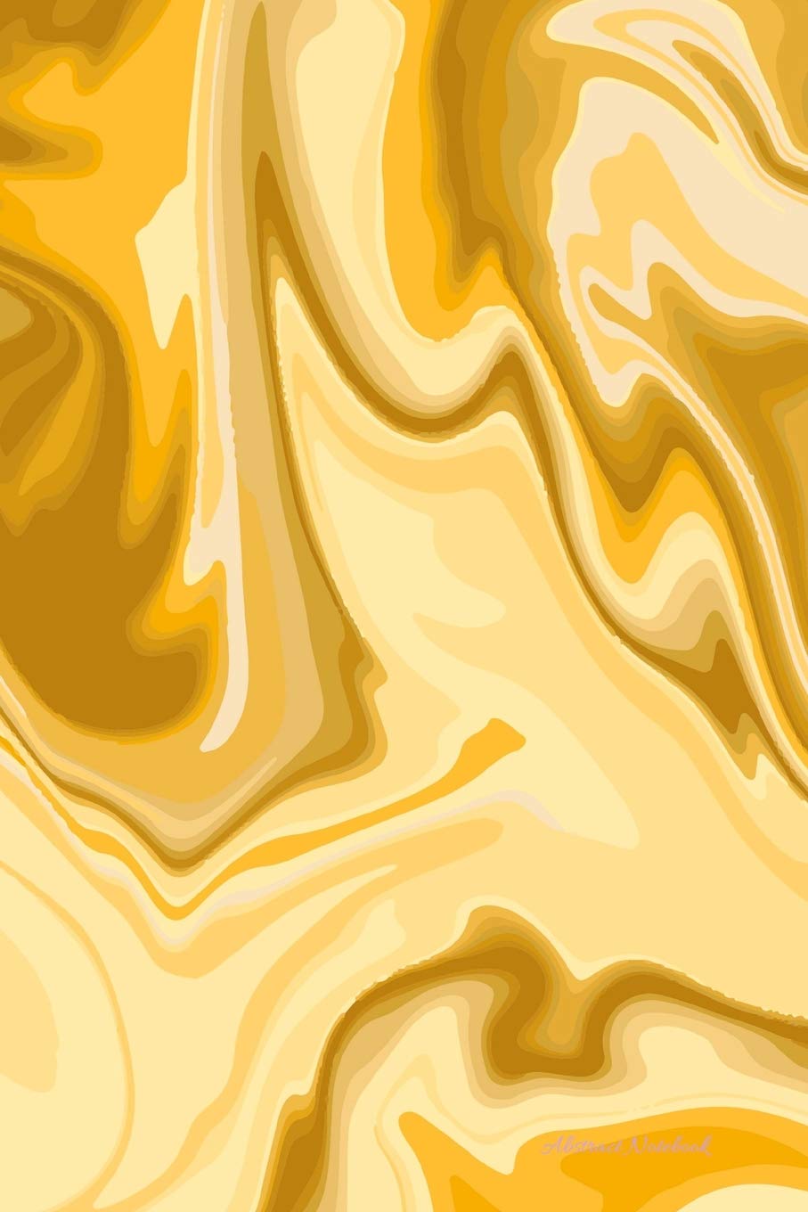 Abstract Notebook: Beautiful Gold Abstract Cover: Writing Journal Style Lined Ruled Pages: Minimalist Designed: 6 x 9 Soft Cover With Cream Paper For Notes & To Do Lists: Matte Finish Social Sciences