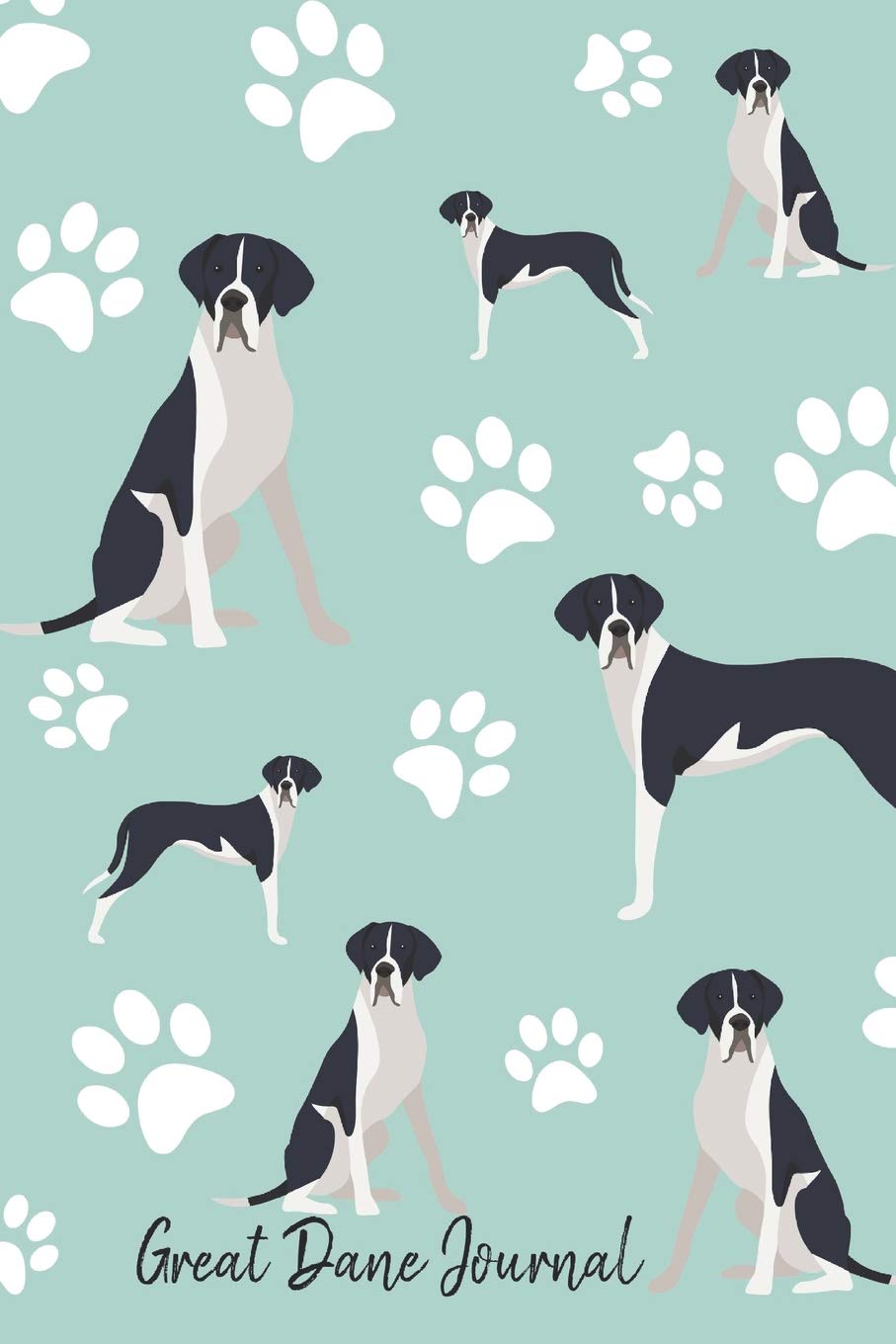 Great Dane Journal: Cute Dog Breed Journal Lined Paper (Dog Journals, Band 22) Learning & Reference