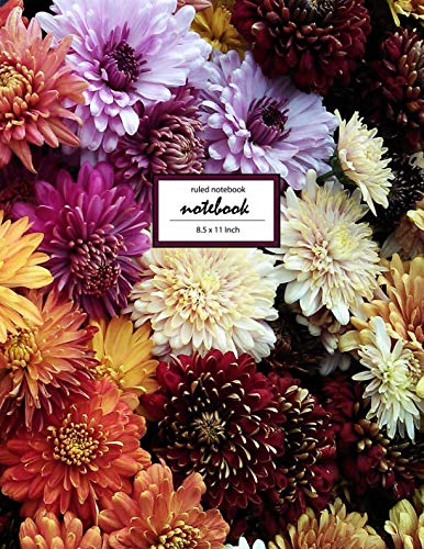 Notebook: Flowers and me 49 - Ruled Notebook - (8.5 x 11 inches) Large - 110 Pages Essays & Short Stories