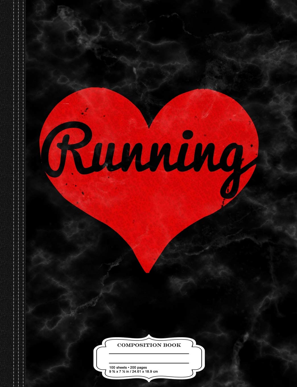 I Love Running Composition Notebook: College Ruled 9¾ x 7½ 100 Sheets 200 Pages For Writing Business, Finance & Career