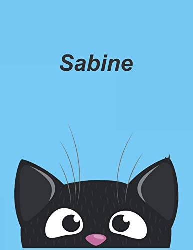 Personalisiertes Notizbuch: Sabine - über 100 Seiten, liniert im A4+ Format book