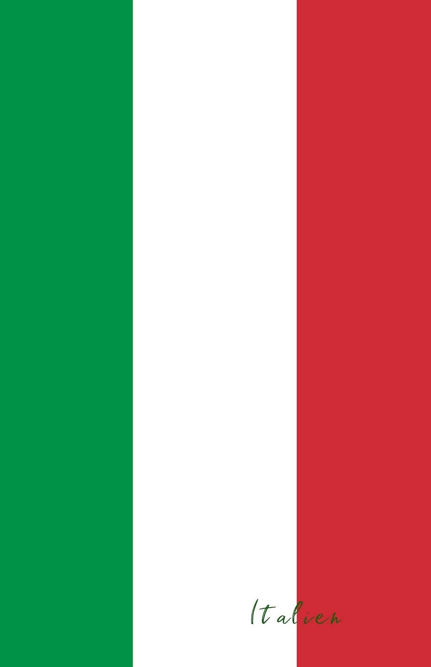 Italien: Flagge, Notizbuch, Urlaubstagebuch, Reisetagebuch zum selberschreiben Leisure, Home & Garden