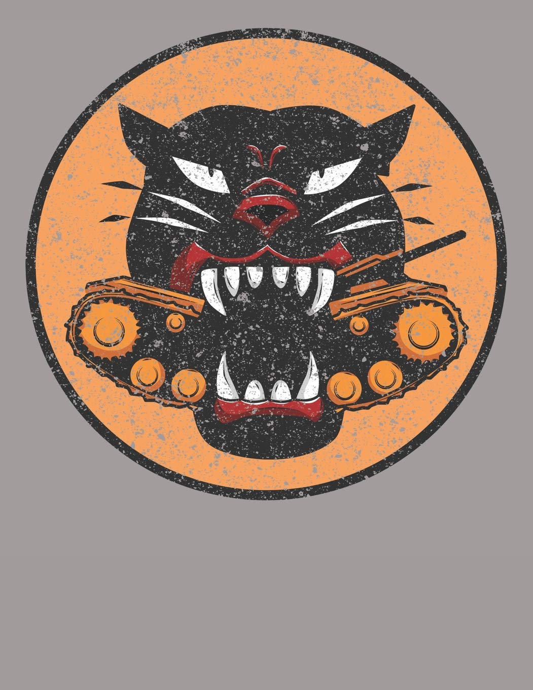 Panther Tank Destroyer Division Patch Military Journal: Blank Lined Journal Books