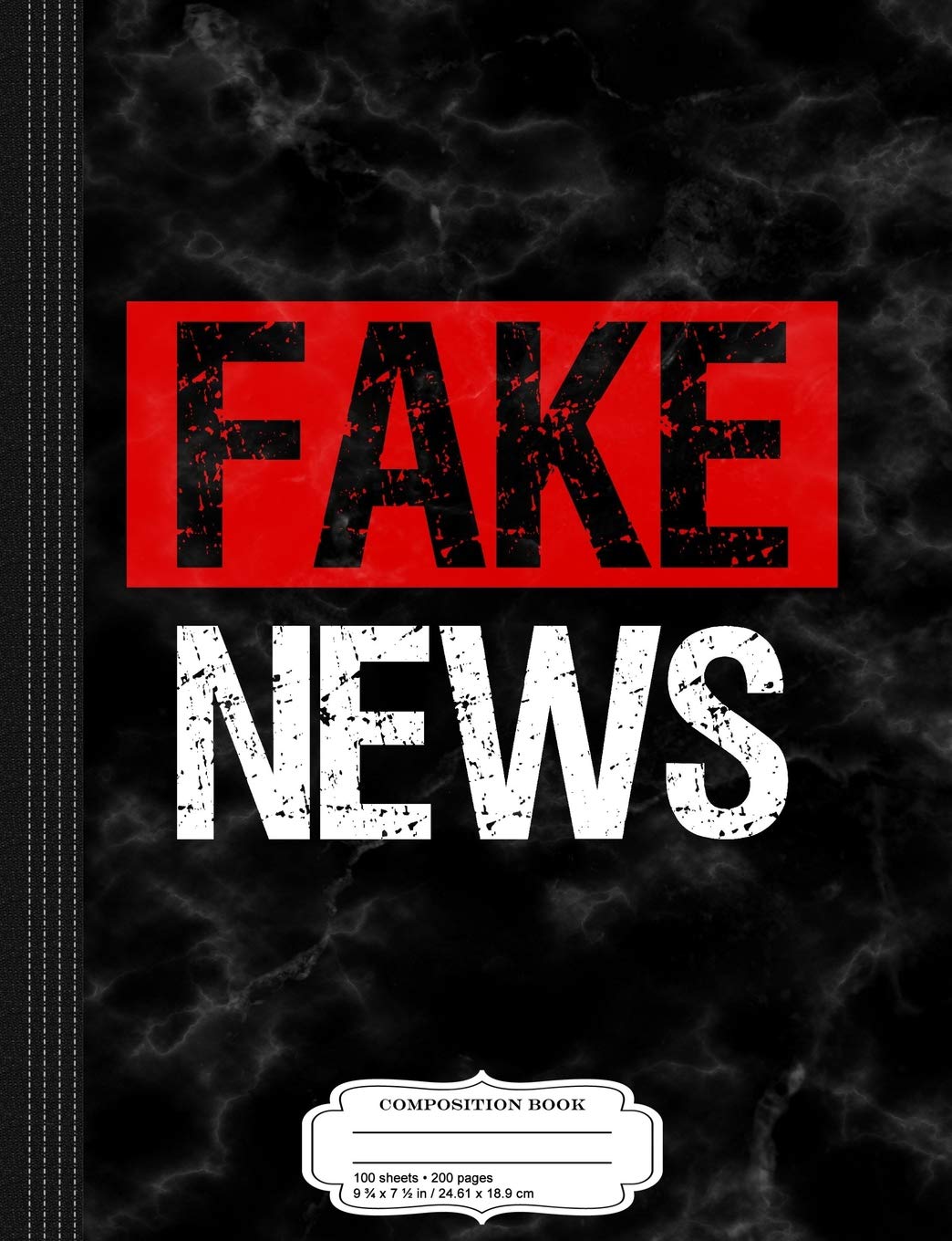 Fake News Costume Composition Notebook: College Ruled 9¾ x 7½ 100 Sheets 200 Pages For Writing Business, Finance & Career