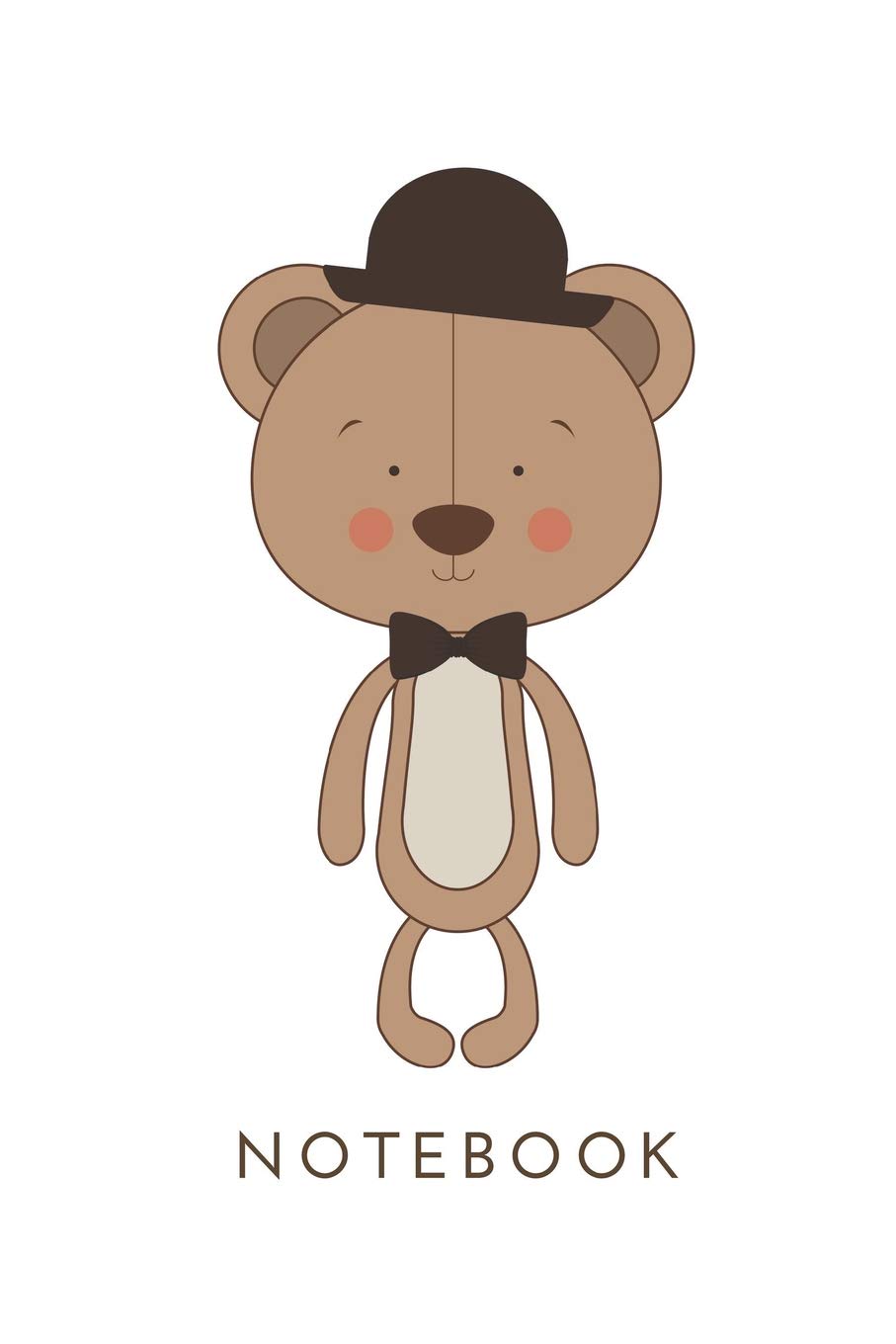 Cute Teddy Bear Notebook: Blank Lined Composition Notebook/Journal, 150 Page, Matte Finish, 6x9, Softcover Books