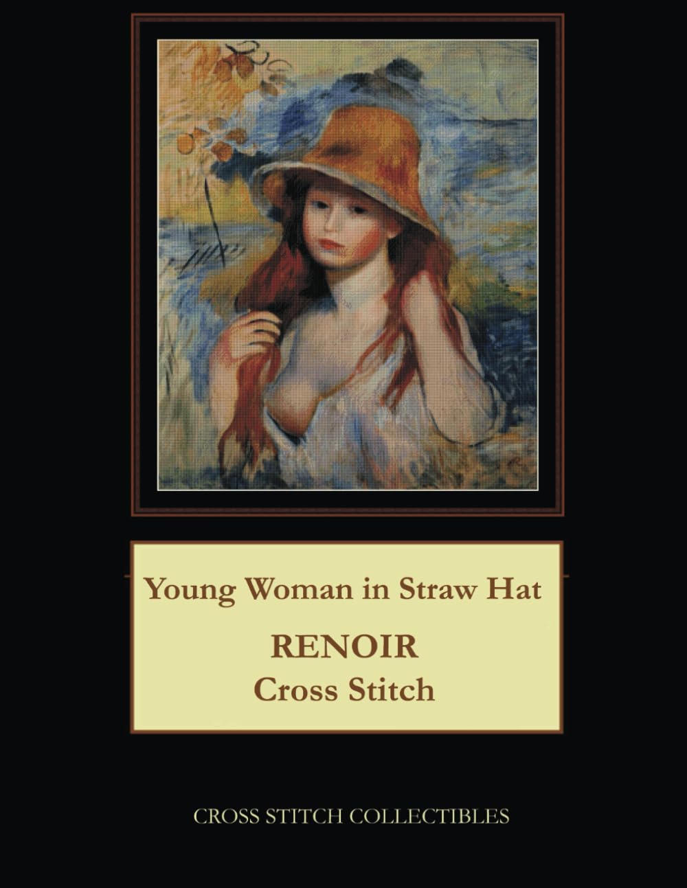 Young Woman in Straw Hat: Renoir Cross Stitch Pattern Hobbies & Crafts