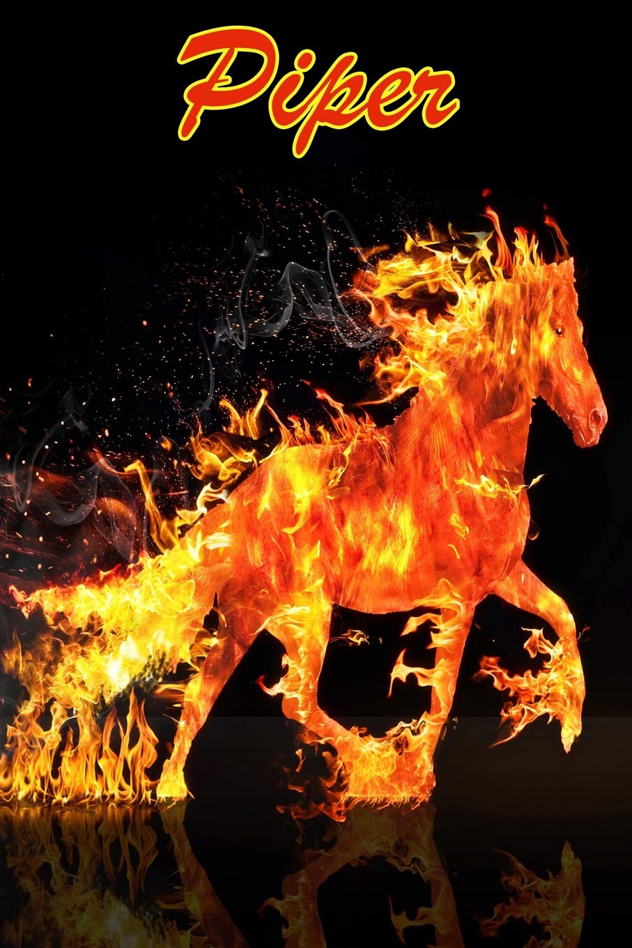 Horse Passion: Piper: College Ruled | Composition Book | Diary | Lined Journal Mathematics