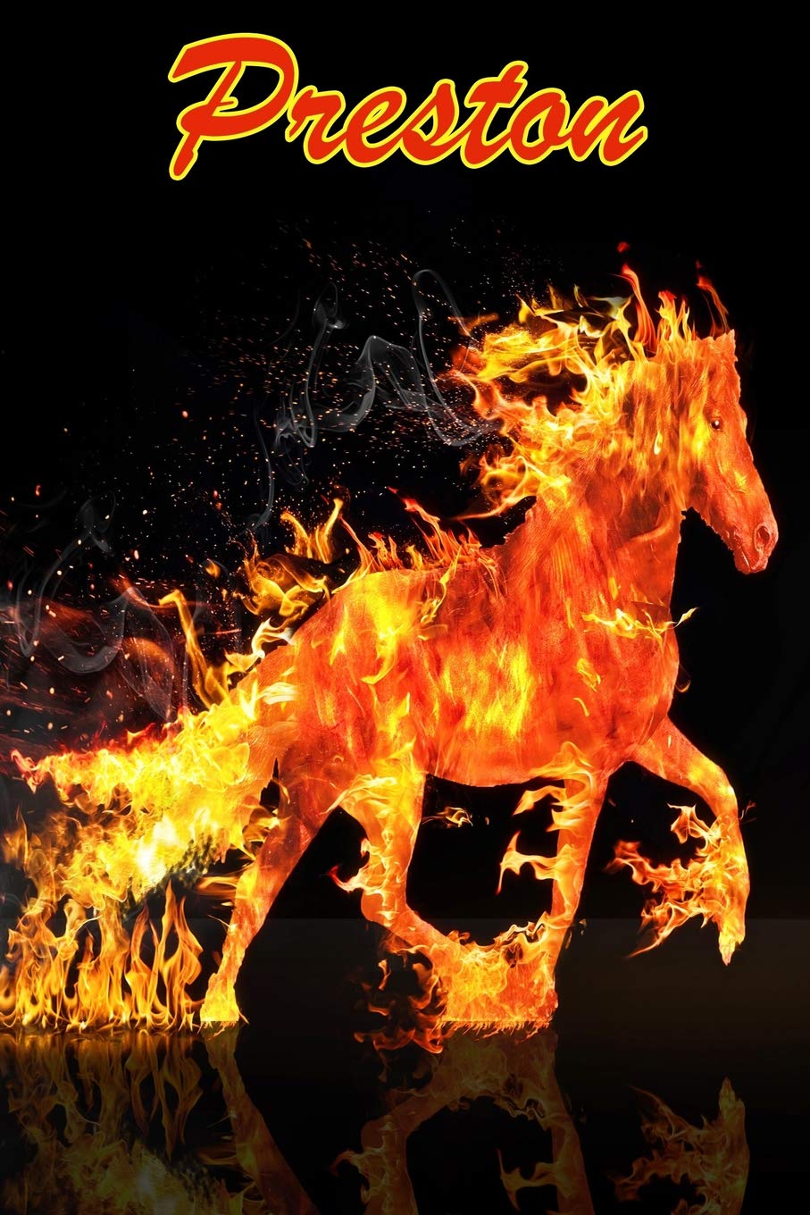 Horse Passion: Preston: College Ruled | Composition Book | Diary | Lined Journal Mathematics