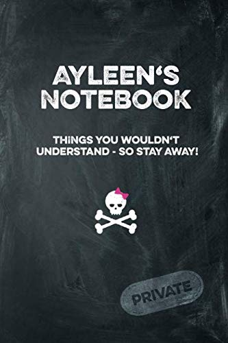Ayleen's Notebook Things You Wouldn't Understand So Stay Away! Private: Lined Journal / Diary with funny cover 6x9 108 pages Books