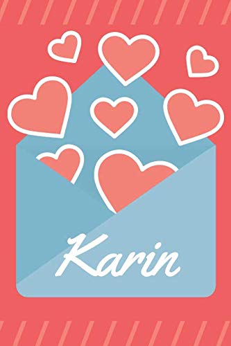 Karin: Notizbuch Tagebuch Malbuch Namensbuch | 120 Seiten gepunktet | Größe ca. A5 | tolles Geschenk | Softcover Contemporary literature