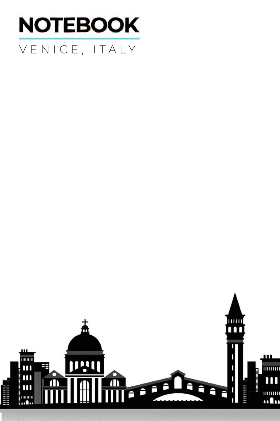 Notebook Venice, Italy: ~ Lined Ruled with Notes Section Box Modern City Skyline Themed Notebooks and Journals Contemporary literature