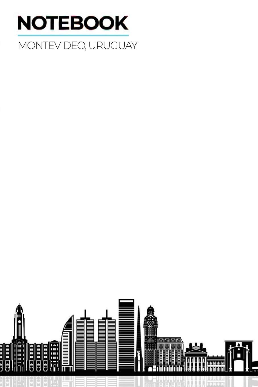 Notebook Montevideo, Uruguay: ~ Lined Ruled with Notes Section Box Modern City Skyline Themed Notebooks and Journals Contemporary literature