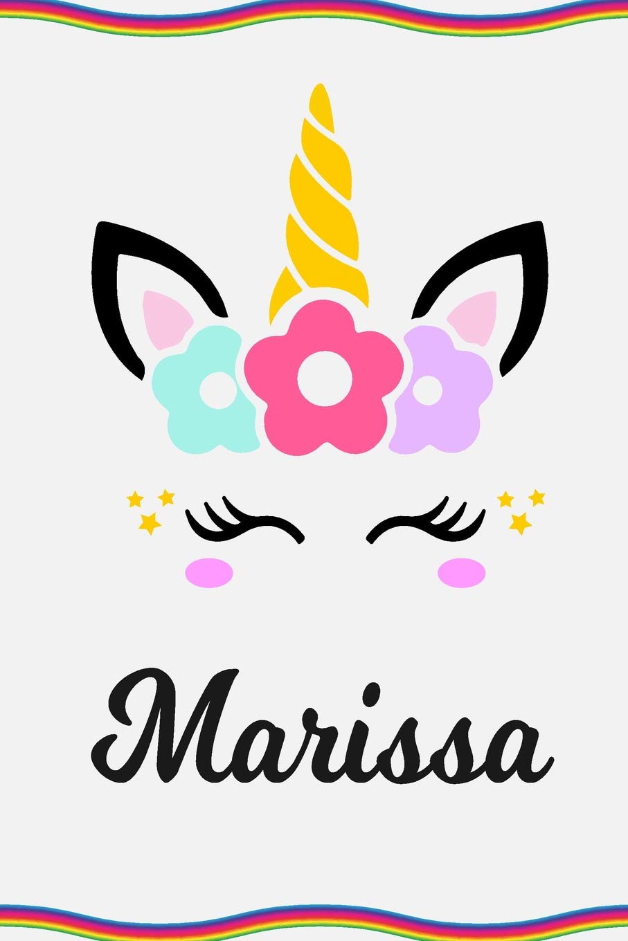 Product Image: Marissa: Personal Notebook | Personal Diary | Unicorn Notebook | Personalized Journal | Customized Journal | Unicorn Lover | Personal Name Notebook
