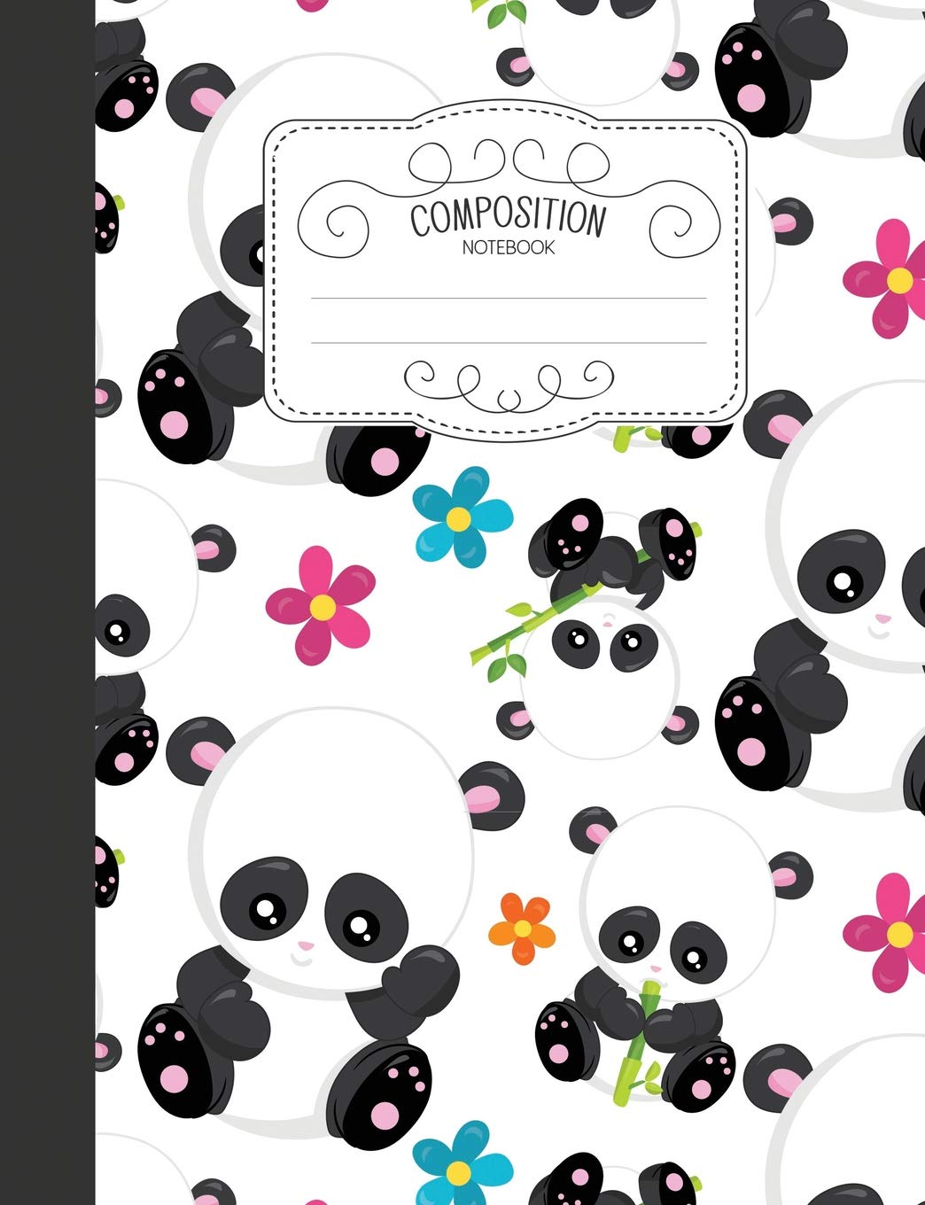 Composition Notebook: Kawaii Wide Ruled Comp Books for School - Lovely Panda (Cute & Adorable Journal for Kids - Blank Lined, Band 32) Books