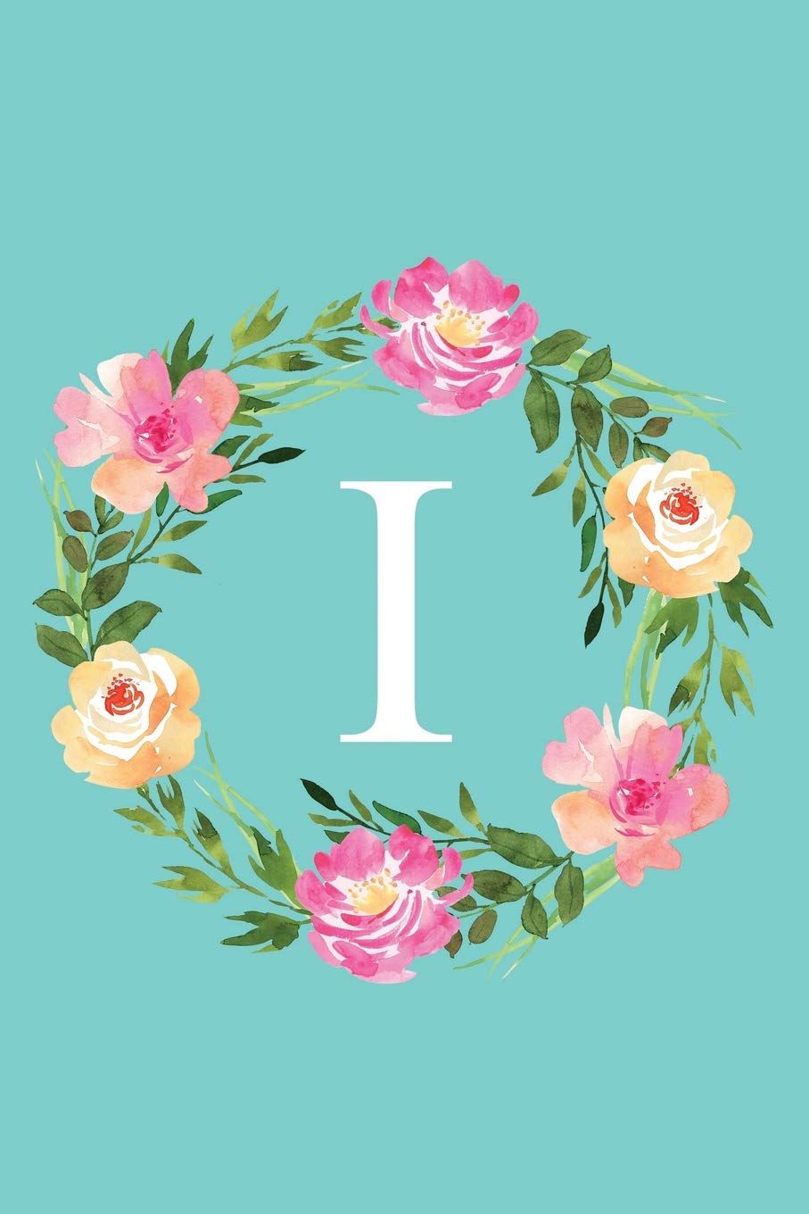I: Monogram Initial Letter I Composition Notebook Journal for Girls and Women (Floral Notebook) Contemporary literature