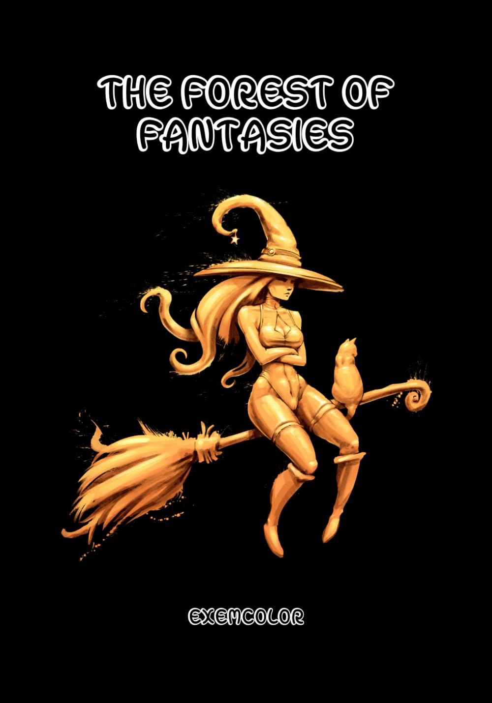 The Forest of Fantasies: Coloring book for adults Manga