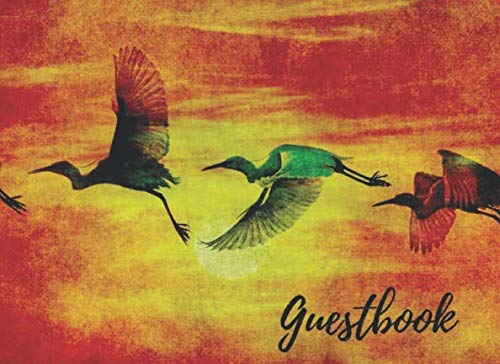 Guestbook: Vacation Rental Visitor Flying Geese Guest Book for Airbnb, VRBO, TripAdvisor, Booking Guests, 120 pages book