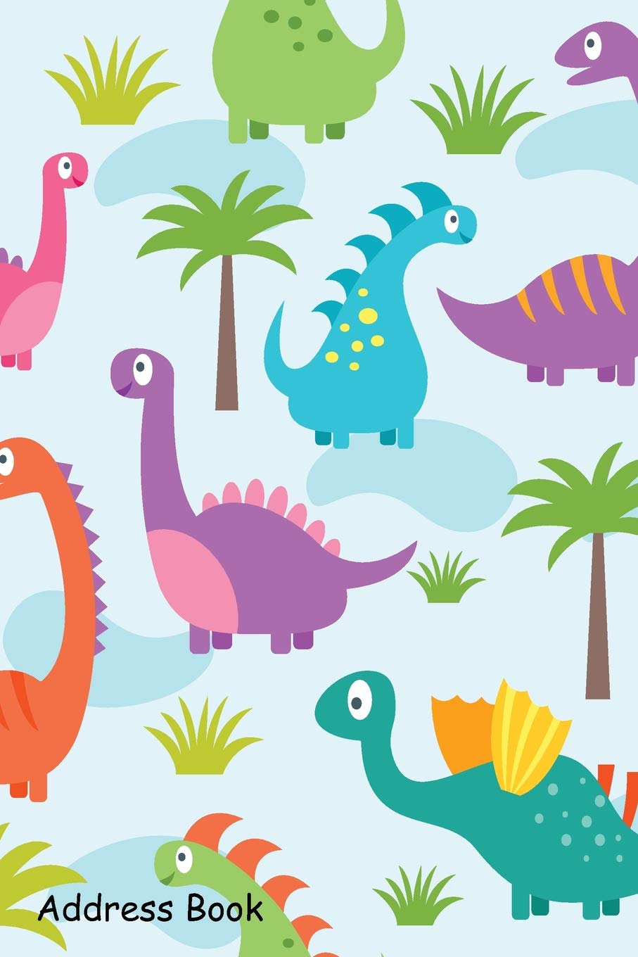 Address Book: For Contacts, Addresses, Phone, Email, Note,Emergency Contacts,Alphabetical Index With Blue Dinosaurs Pattern Hobbies & Crafts
