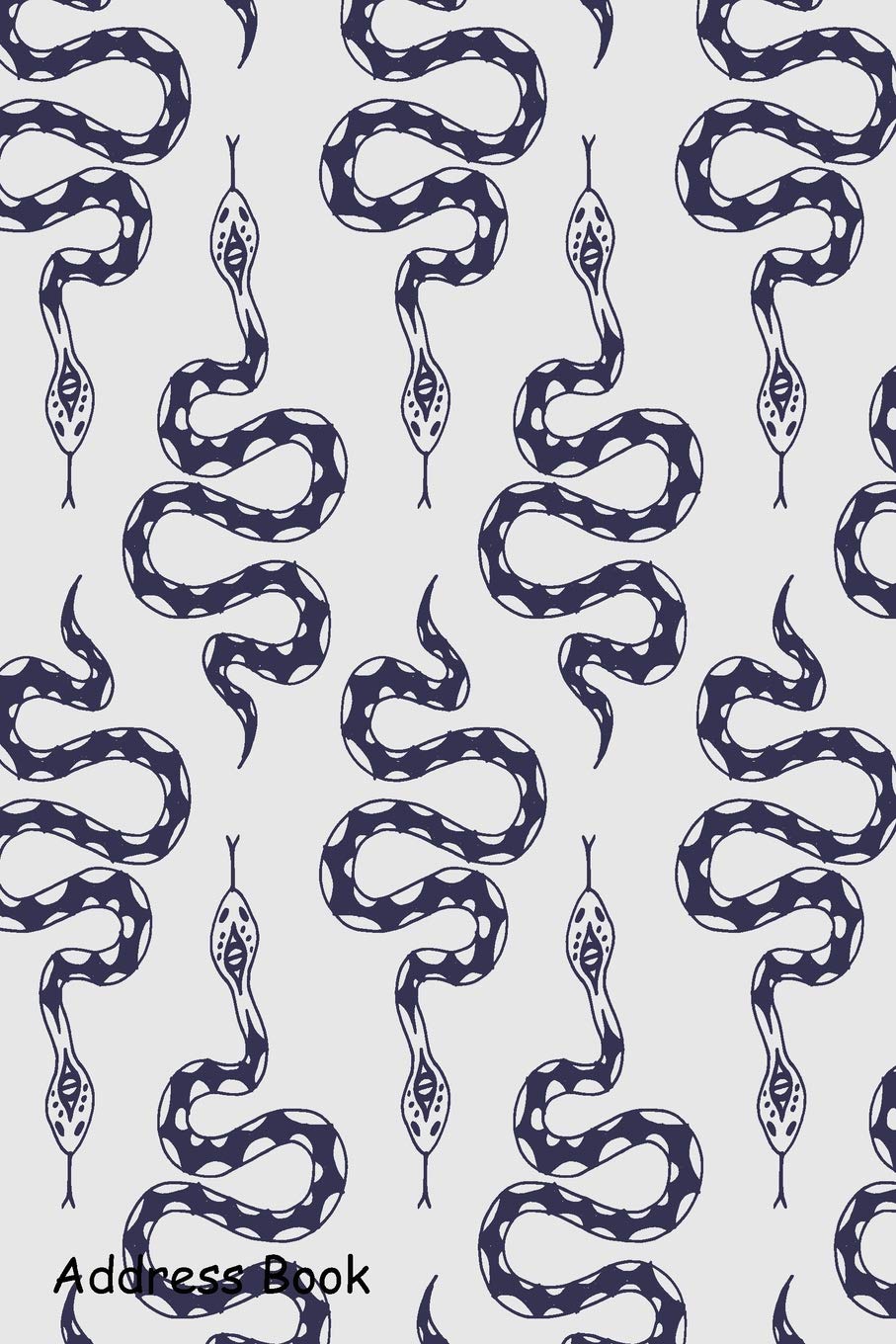 Address Book: For Contacts, Addresses, Phone, Email, Note,Emergency Contacts,Alphabetical Index With Blue Snake Pattern Hobbies & Crafts