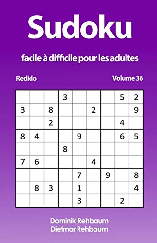 Redido Sudoku facile à difficile pour les adultes | Volume 36 book