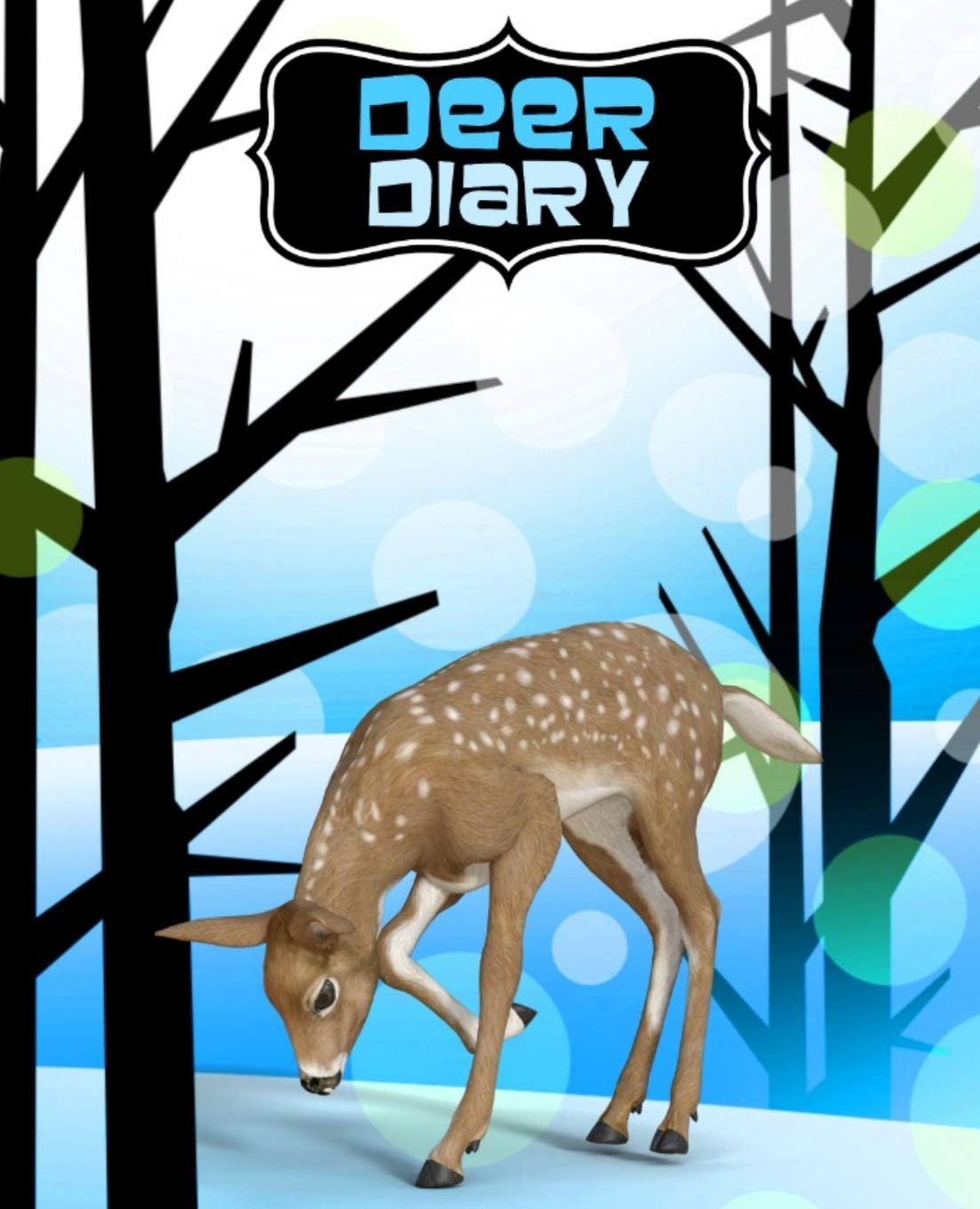 Deer Diary: Cute Writing Journal, Notebook | 110 Lined (Ruled) Pages | Deer in the Woods collection (Blue Forest version) Learning & Reference