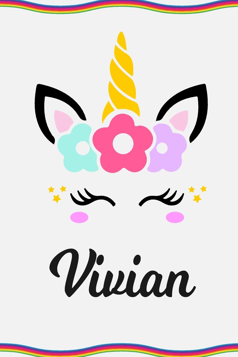 Viaian: Personal Notebook | Personal Diary | Unicorn Notebook | Personalized Journal | Customized Journal | Unicorn Lover Gift | Personal Name Notebook Hobbies & Crafts