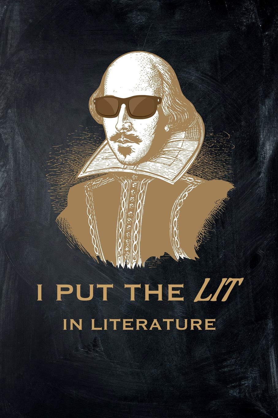 I Put The Lit in Literature: Journal, College Ruled Lined Paper, 120 pages, 6 x 9 Poetry