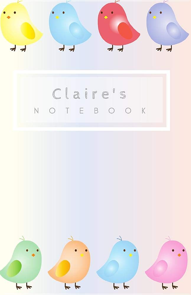 Claire's Notebook: Personalized Writing Journal With Birds And Name Essays & Short Stories
