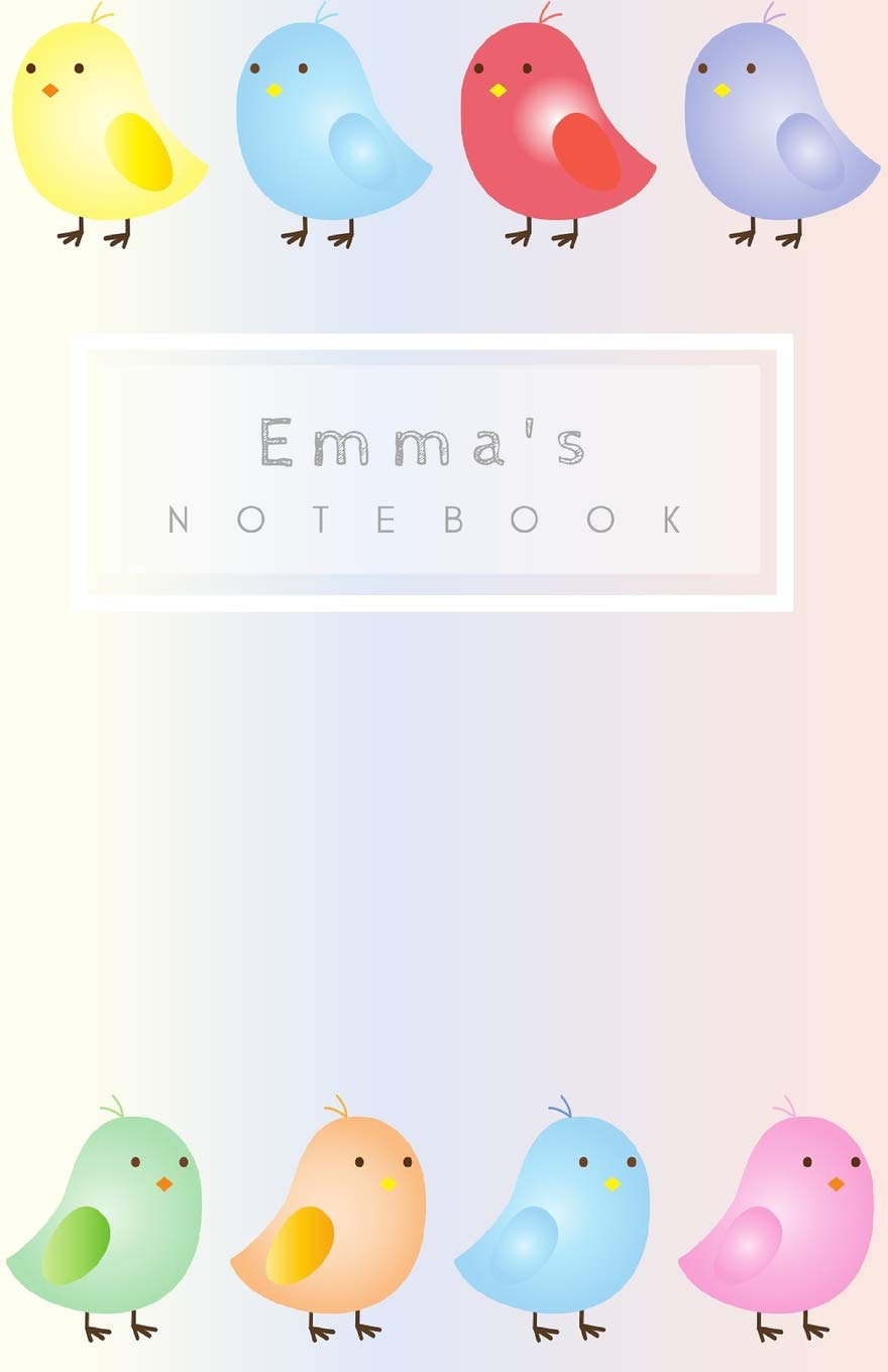 Emma's Notebook: Personalized Writing Journal With Birds And Name Essays & Short Stories