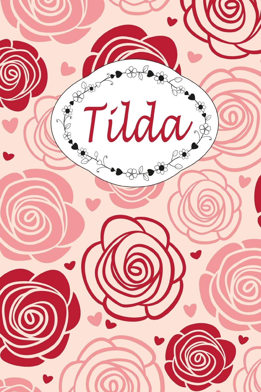 Tilda: Personalisiertes Notizbuch / 150 Seiten / Punktraster / ca DIN A5 / Rosen-Design Hobbies & Crafts
