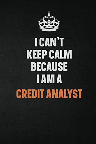 I Can't Keep Calm Because I Am A Credit Analyst: Inspirational life quote blank lined Notebook 6x9 matte finish Learning & Reference