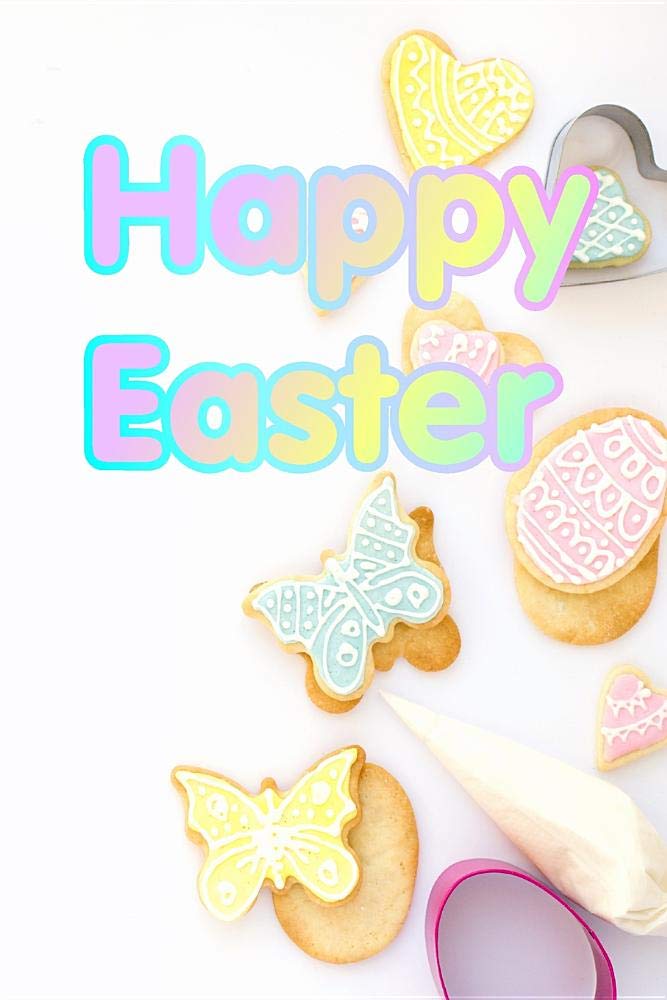 Happy Easter: Draw and Write Practice Paper for Kids Notebook for K-3 Students 120 pages 6"x9" Essays & Short Stories
