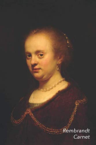 Rembrandt Carnet: Jeune femme avec une chaîne en or | Idéal pour l'École, Études, Recettes ou Mots de Passe | Parfait pour Prendre des Notes | Beau Journal book