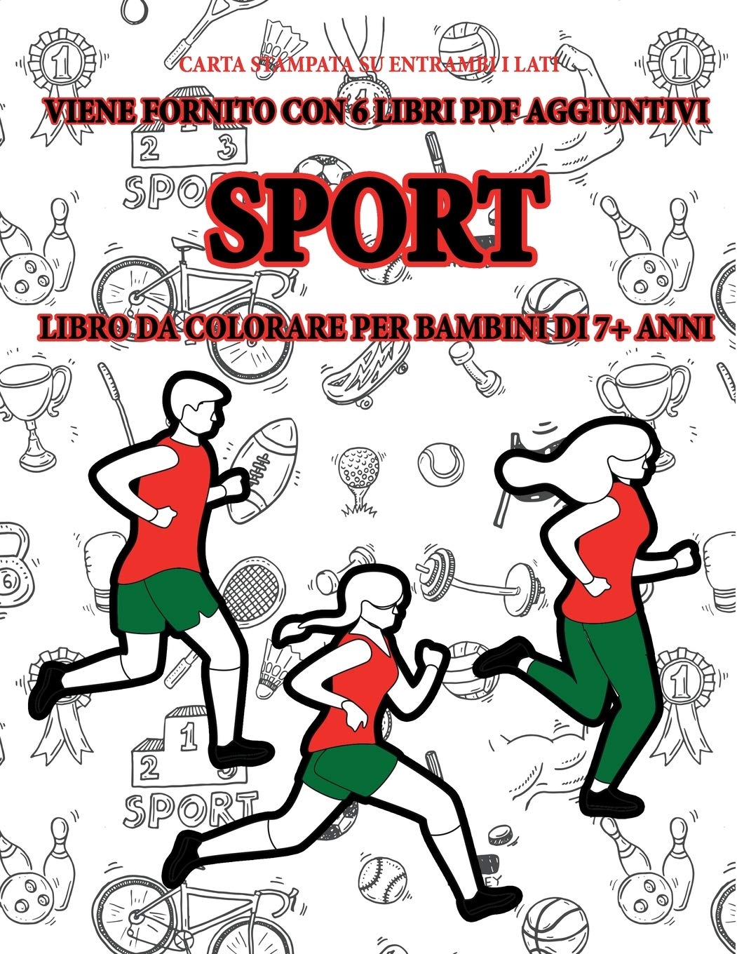 Libro da colorare per bambini di 7+ anni (Sport): Questo libro contiene 40 pagine a colori senza stress progettate per ridurre la frustrazione e aumen Study Guides