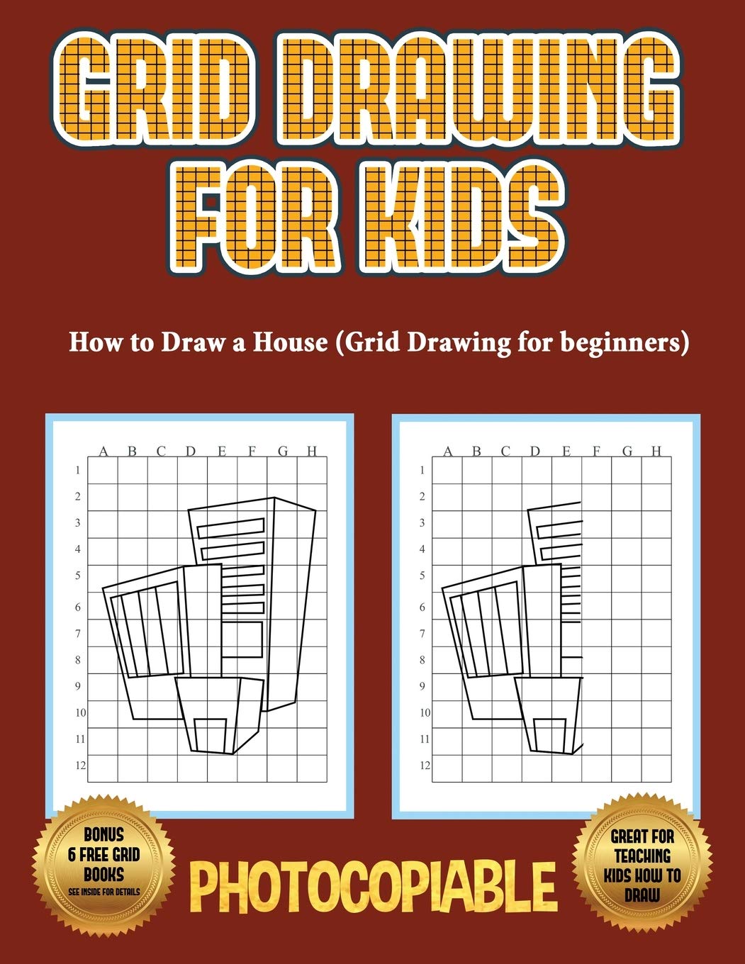 How to Draw a House (Grid Drawing for Beginners): This book teaches kids how to draw using grids. This book contains 40 illustrations and 40 grids to Tiptoi & Games