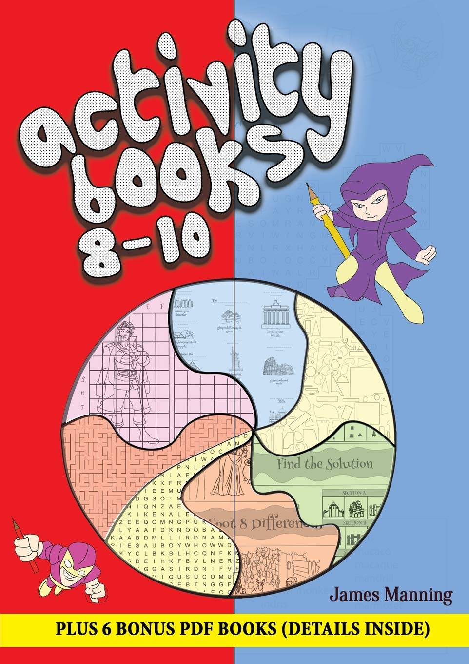 Activity Books 8 - 10: This book has over 80 puzzles and activities for children between the ages of 8 and 10. This book is printable, photoc Tiptoi & Games