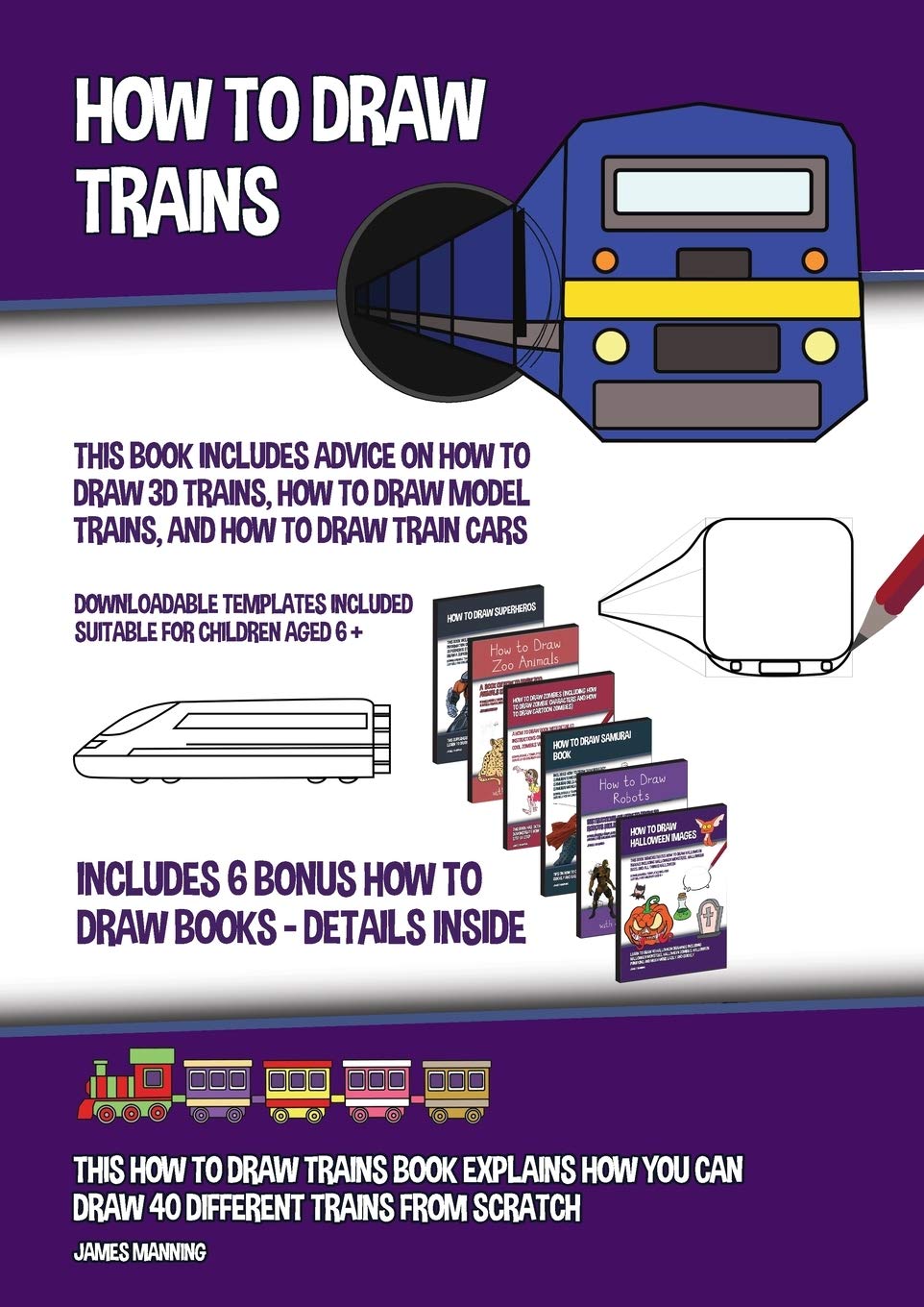 Manning, J: HT DRAW TRAINS (THIS BK INCLUD Non-fiction