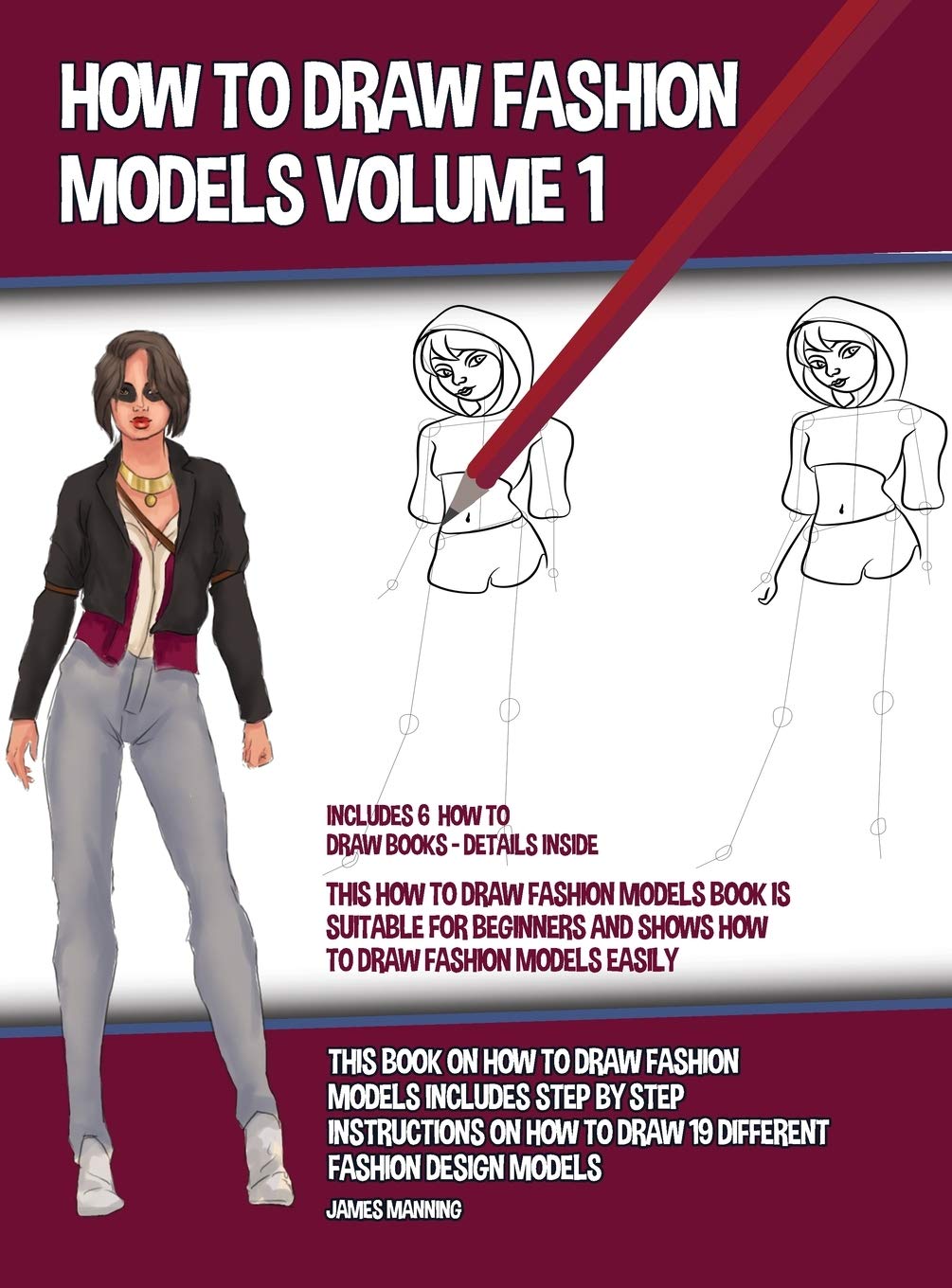 How to Draw Fashion Models Volume 1 (This How to Draw Fashion Models Book is Suitable for Beginners and Shows How to Draw Fashion Models Easily): This Children's books