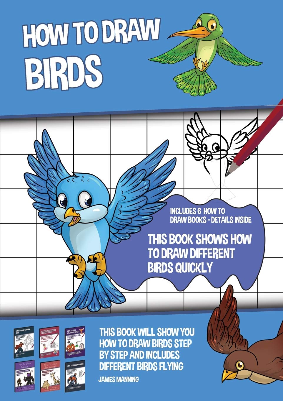 Manning, J: HT DRAW BIRDS (THIS BK SHOWS H Non-fiction