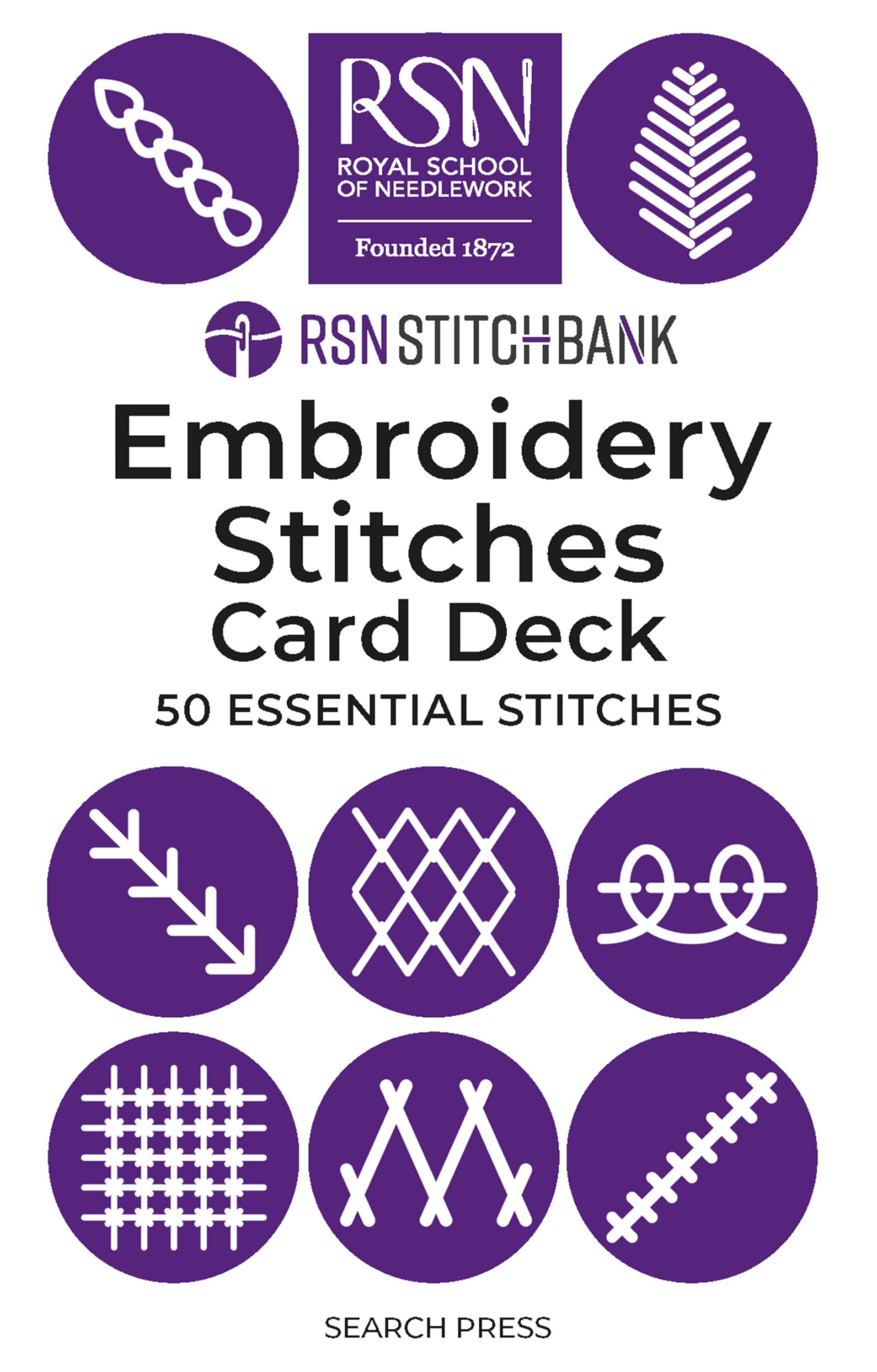 Rsn Stitch Bank the Embroidery Stitches Card Deck: 50 Essential Stitches (The RSN Stitch Bank) Film, Art & Culture