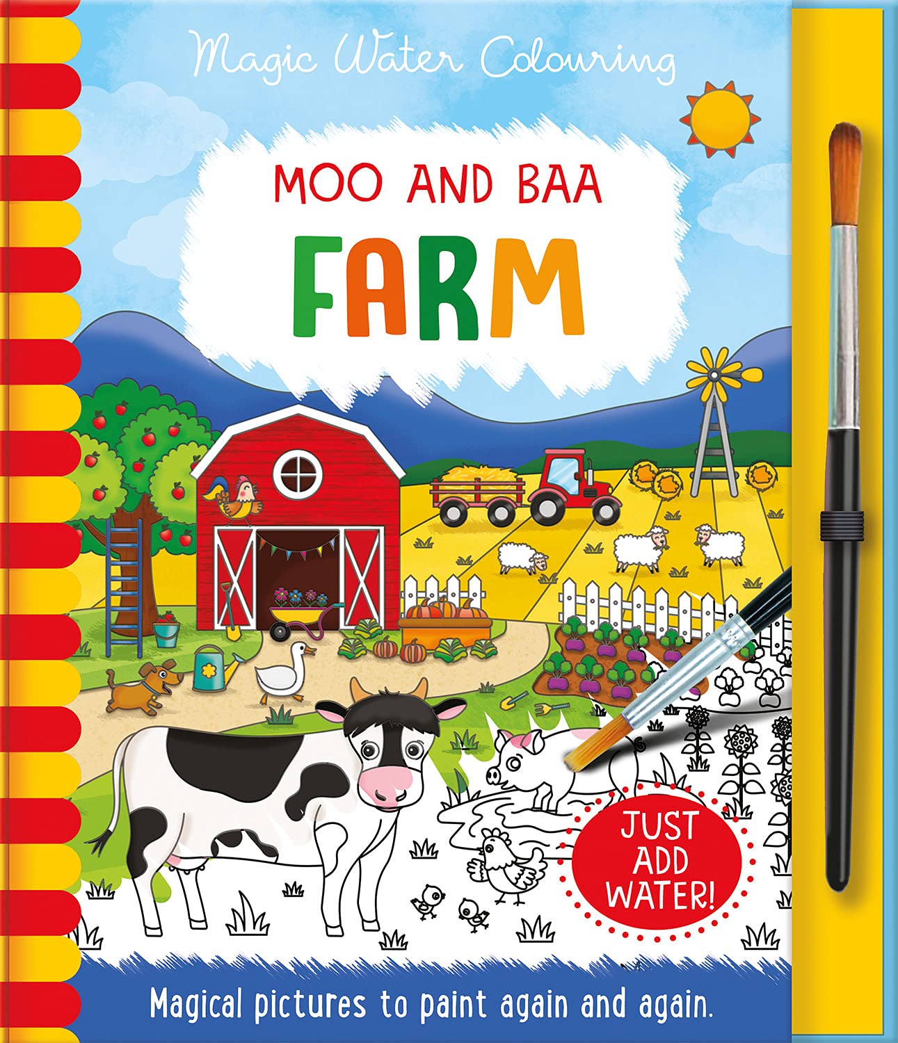 Moo and Baa - Farm, Mess Free Activity Book (Magic Water Colouring) Non-fiction