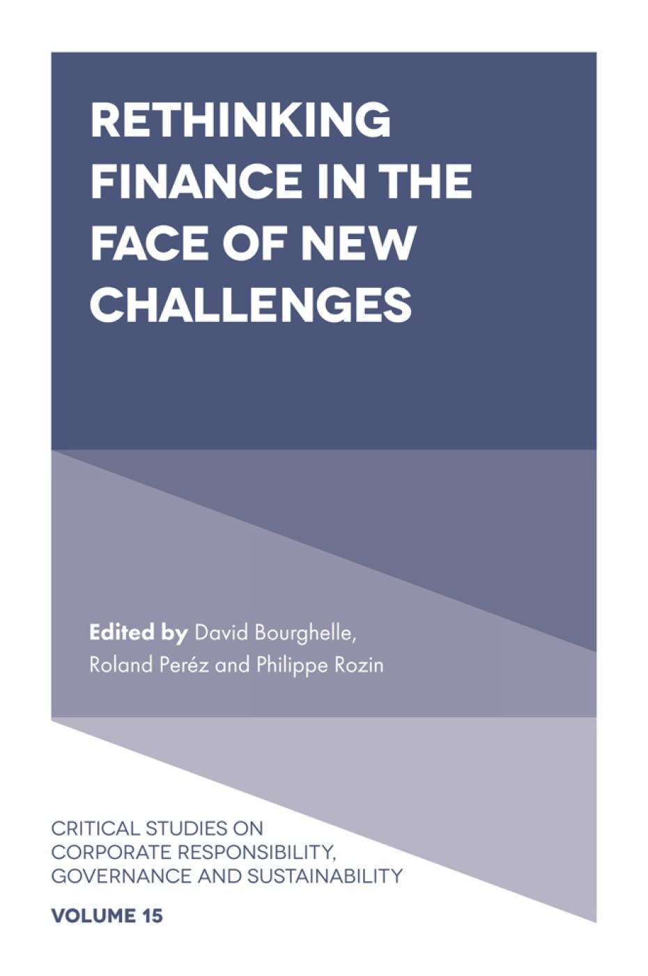 Rethinking Finance in the Face of New Challenges book