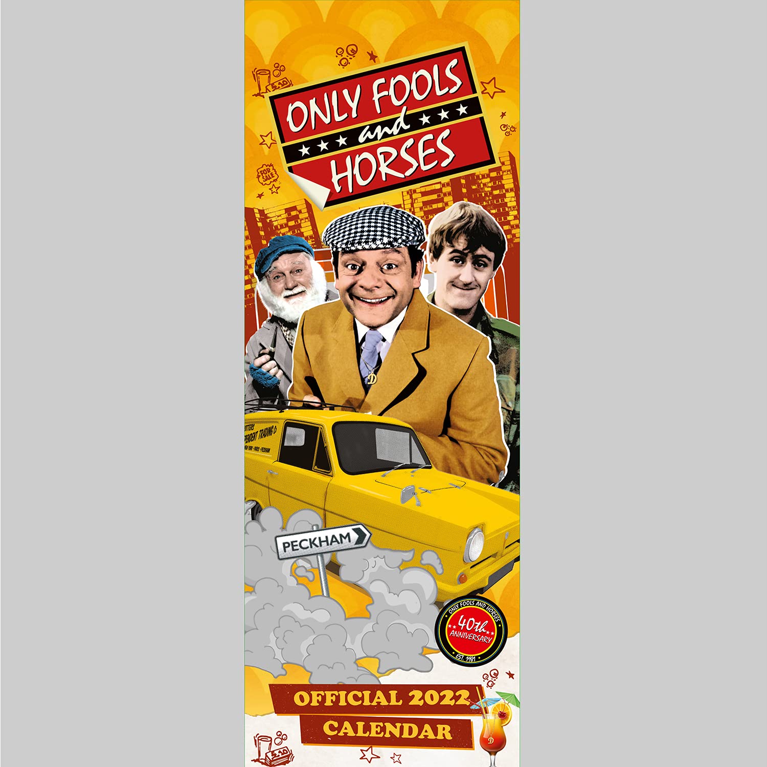 Official Only Fools & Horses 2022 Calendar - Month To View Slim Wall Calendar (The Official Only Fools and Horses Slim Calendar 2022) Books