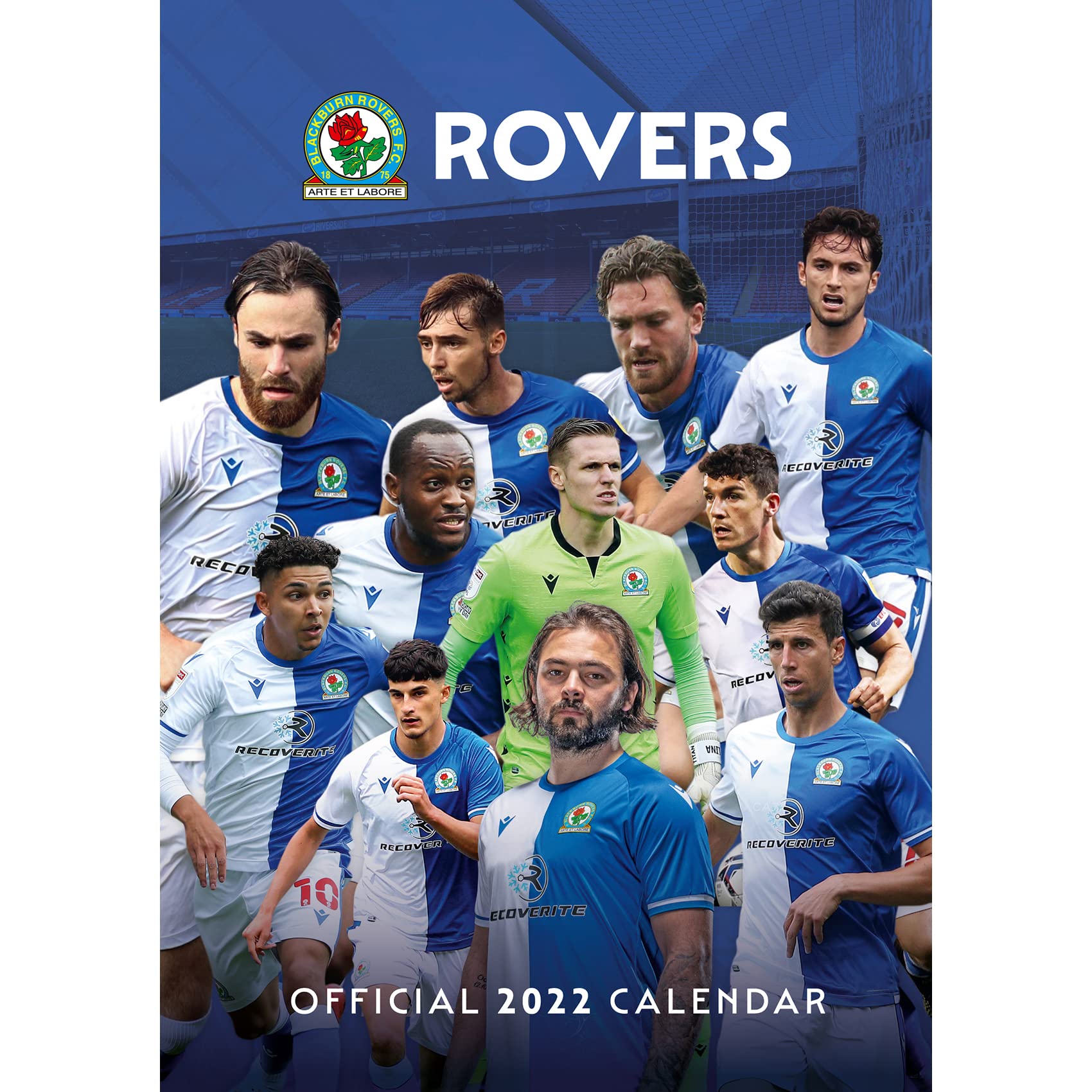 Official Blackburn 2022 Calendar - Month To View A3 Wall Calendar (The Official Blackburn Rovers A3 Calendar 2022) Leisure & Fun